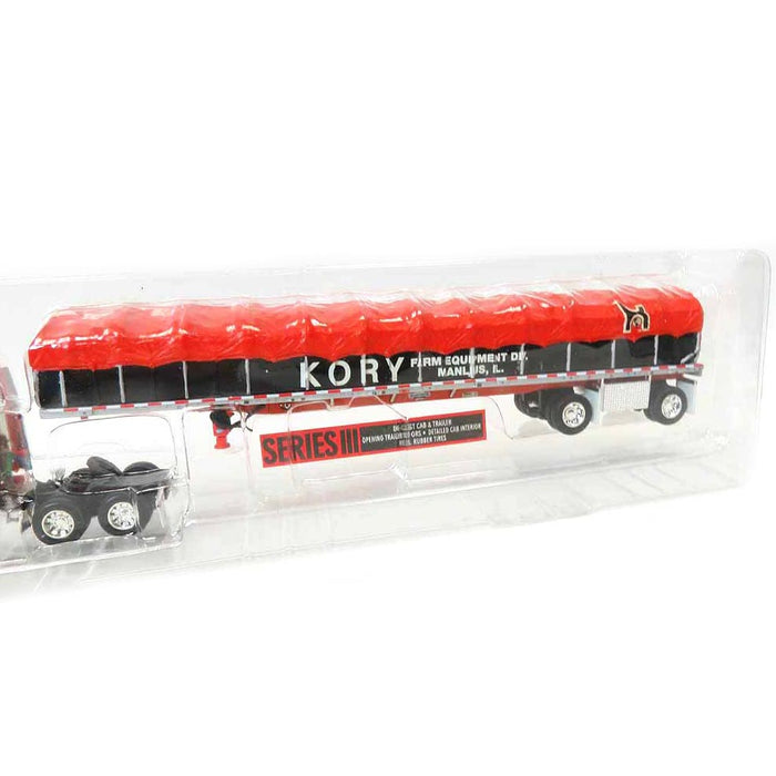 1/64 Peterbilt 387 with Covered Wagon Trailer, Kory Farm Equipment