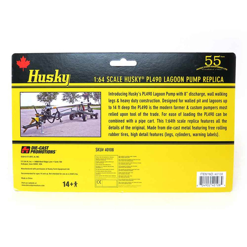 1/64 Husky PL490 Lagoon Manure Pump with Wheels by Die-Cast Promotions (DCP)