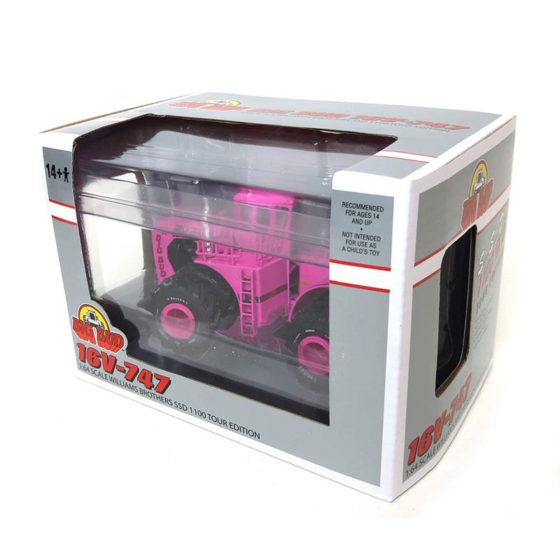 Pink Chase Unit ~ 1/64 Big Bud 747 Silver Series 1100 HP Tractor