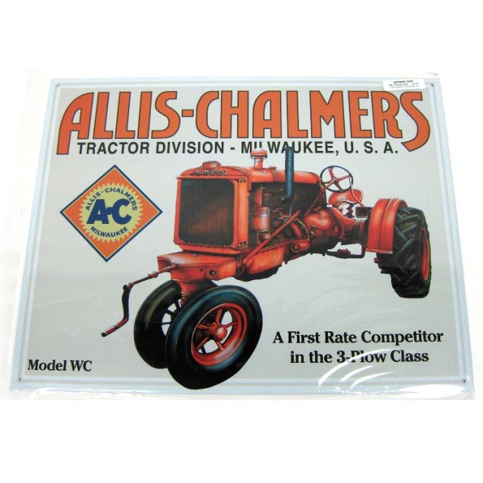 Allis Chalmers WC 12 x 16 tin sign