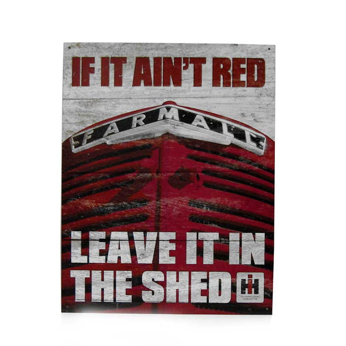 Farmall "If it Ain't Red" Tin Sign