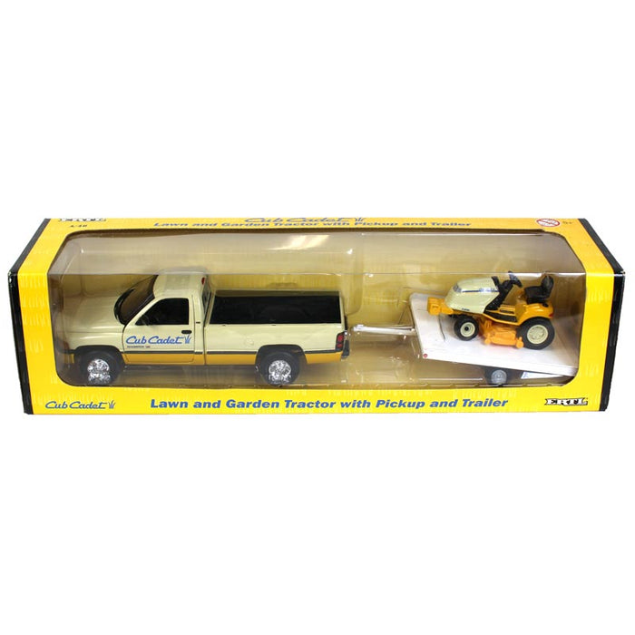 1/16 Dodge Truck with Trailer & Lawn Tractor by ERTL, Cub Cadet Set