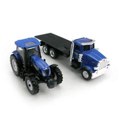 1/64 New Holland Peterbilt 367 Straight Truck with T7030 Tractor