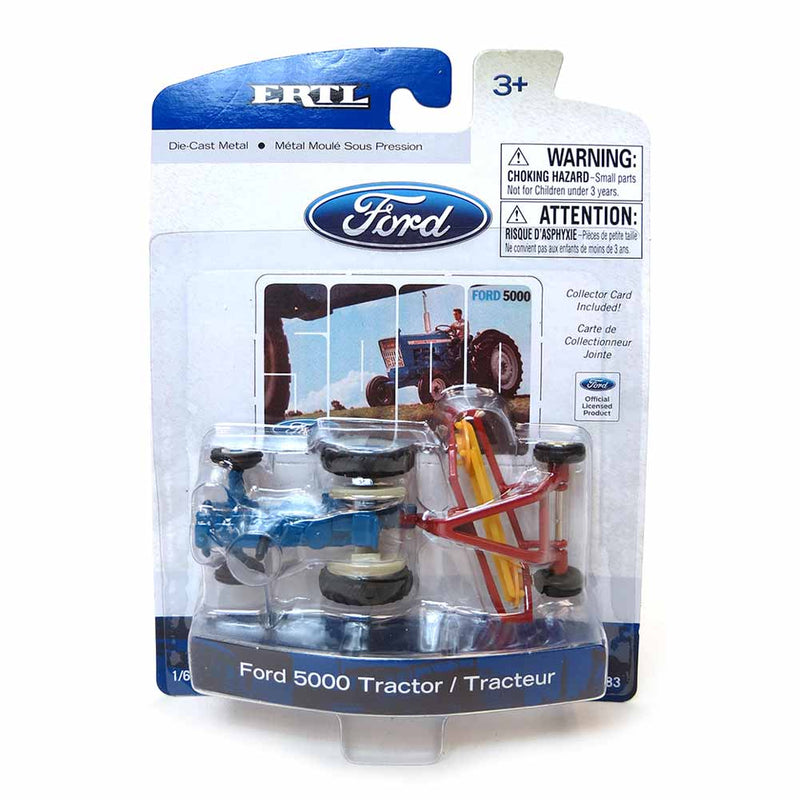 1/64 Ford 5000 Tractor with Hay Rake by ERTL