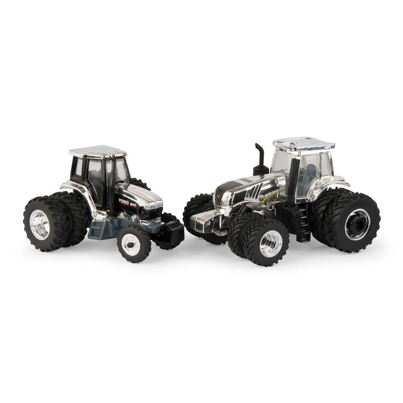Chrome Chase Unit ~ 1/64 New Holland T8.435 & Ford 8970 Set by ERTL, 2018 Winter Farm Show