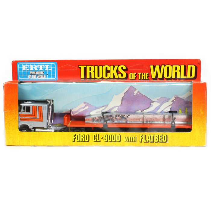 1/64 Ford CL-9000 COE with Flatbed Load Trailer, ERTL Trucks of the World