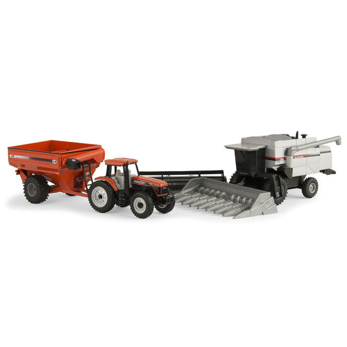 1/64 Harvesting Set with Gleaner C62 Combine, AGCO DT200 Tractor & J&M 875 Grain Cart