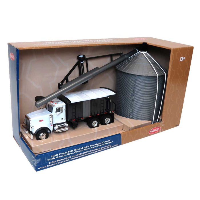 1/32 Peterbilt Model 367 Straight Truck with Grain Box, Grain Bin, and Grain Auger