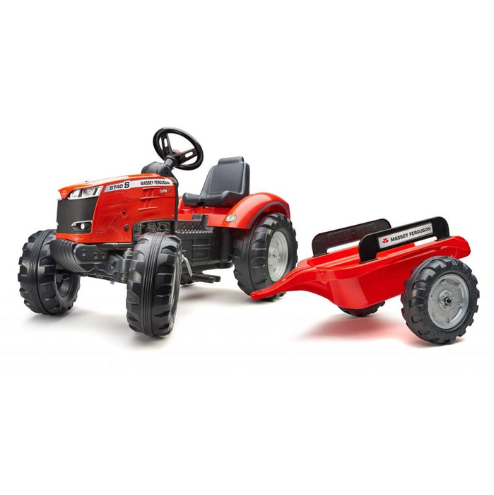 Massey Ferguson 8740S Pedal Tractor with Trailer by Falk