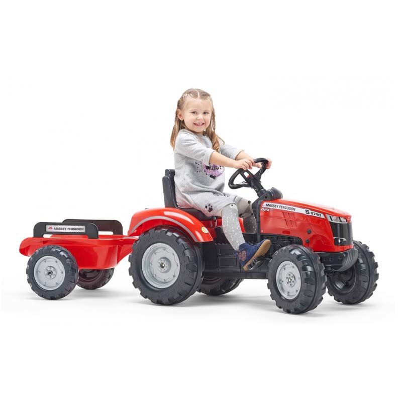 Massey Ferguson 8740S Pedal Tractor with Trailer by Falk