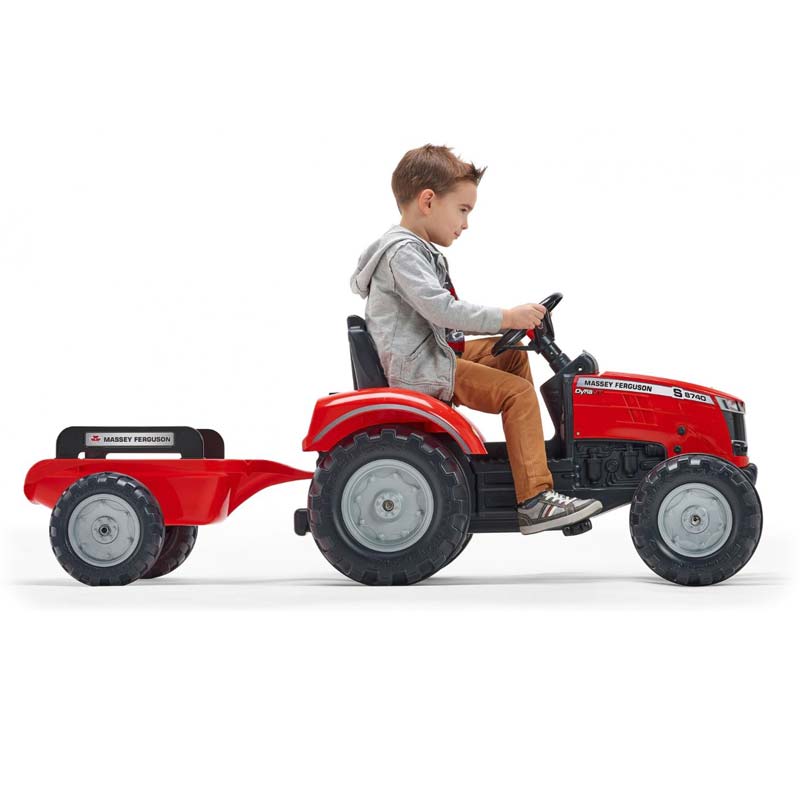 Massey Ferguson 8740S Pedal Tractor with Trailer by Falk