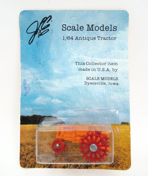 1/64 Orange Minneapolis Moline J Tractor on Red Steel Wheels by Scale Models