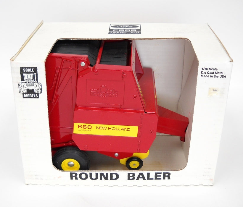 1/16 New Holland Die-cast 660 Round Baler, 1991 Parts Mart Edition