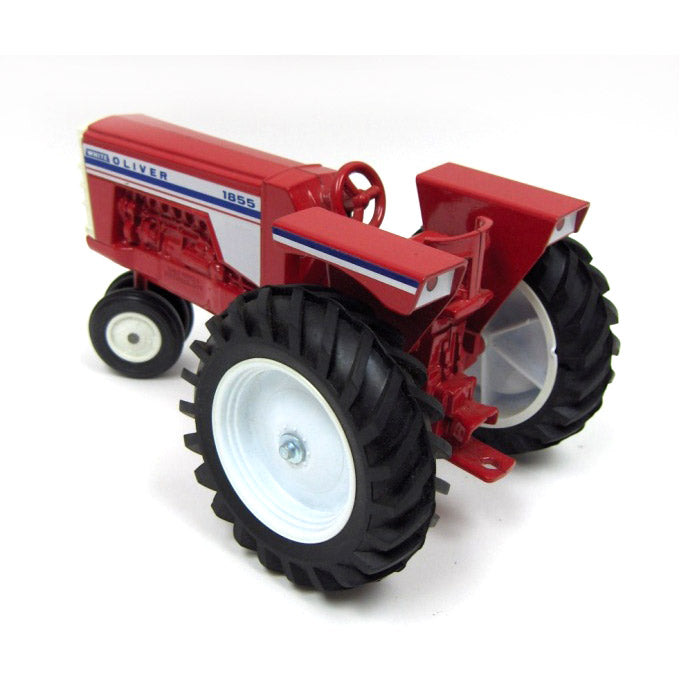 1/16 Oliver (White) 1855 Narrow Front Tractor with Fenders, Red, Made in the USA by Scale Models