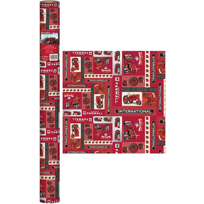 IH Farmall Tractor Wrapping Paper