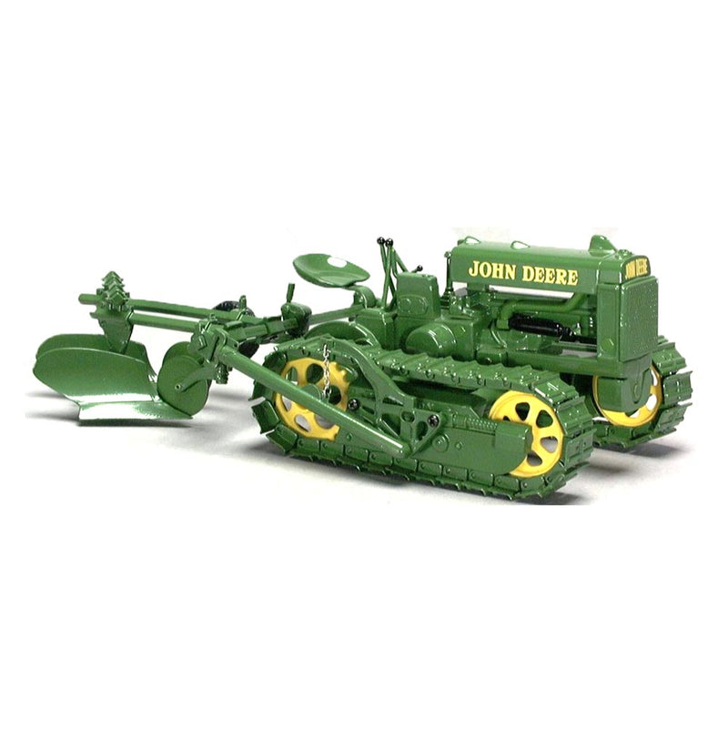 1/16 John Deere Lindeman Crawler on Steel Tracks with 2 Bottom Plow by SpecCast