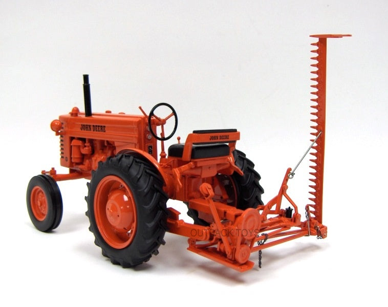 1/16 High Detail John Deere MI Orange Tractor with Sickle Bar Mower