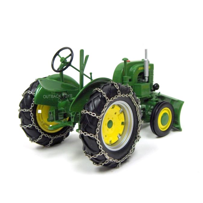 1/16 John Deere LA Tractor with Snowblade and Chains by SpecCast