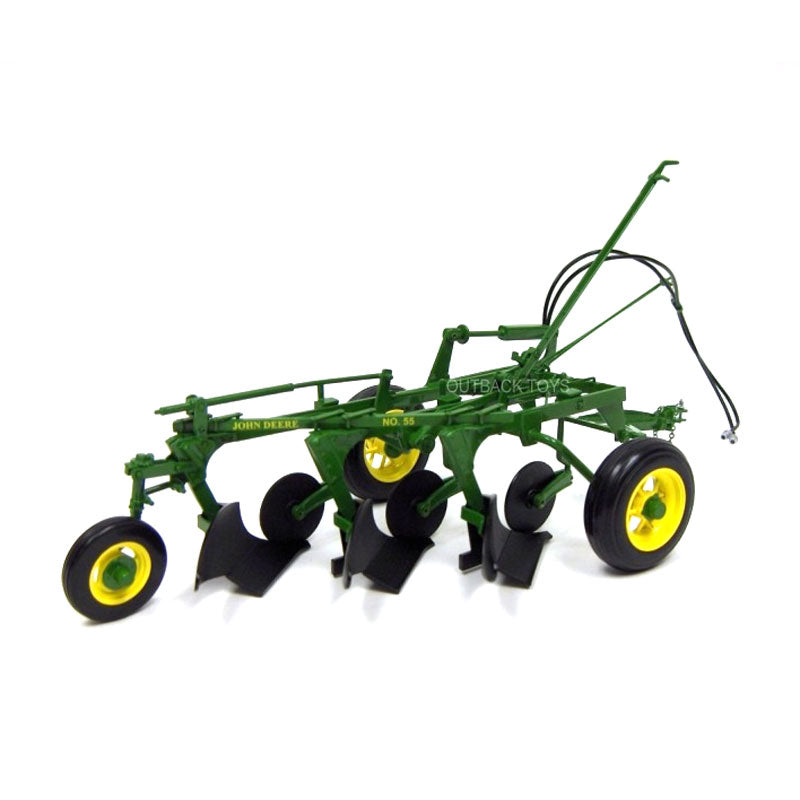 1/16 High Detail John Deere Model 55 3-Bottom Plow with Rubber Tires by SpecCast