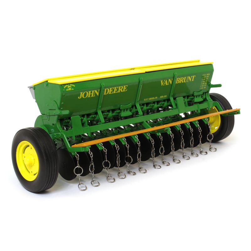 1/16 John Deere Model FB Grain Drill with Yellow Hopper Lids by SpecCast