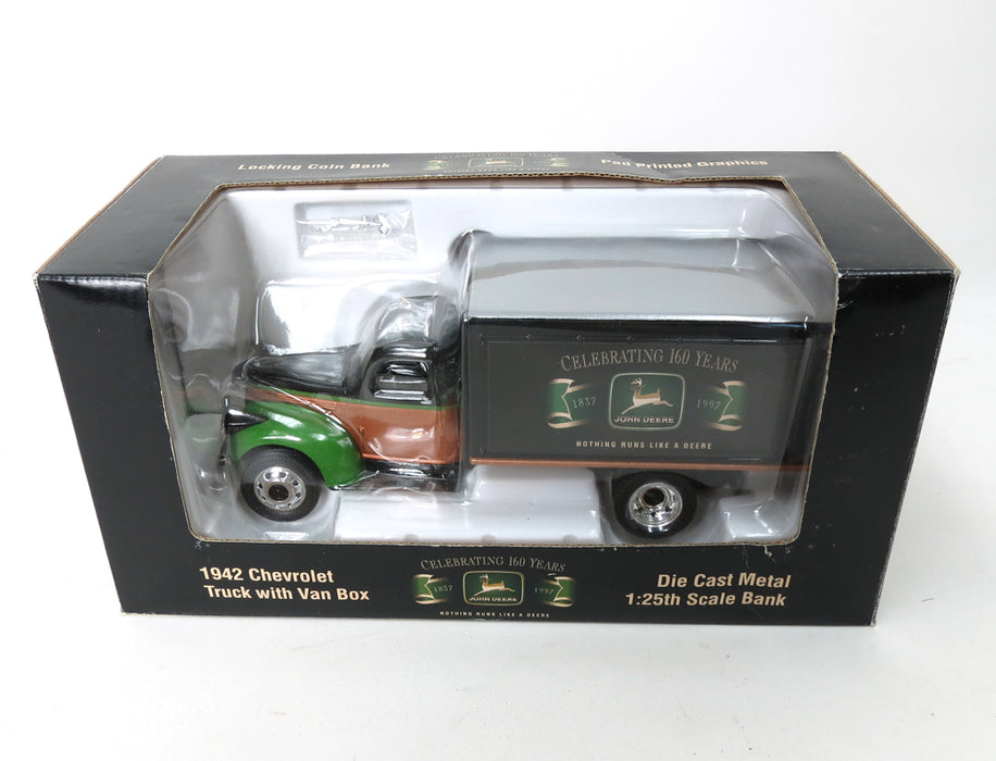 1/25 1942 Chevrolet Truck with Van Box Bank - 160 Years of John Deere