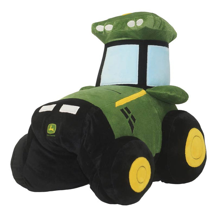 John Deere Plush Sherpa Tractor Pillow