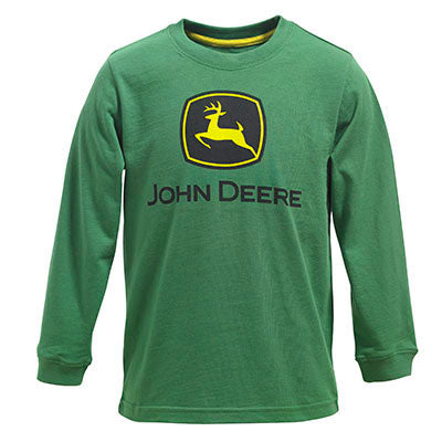 John Deere Trademark Green Long Sleeve Shirt