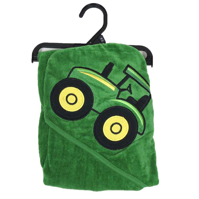 John Deere Infant Tractor Hooded Bath Towel