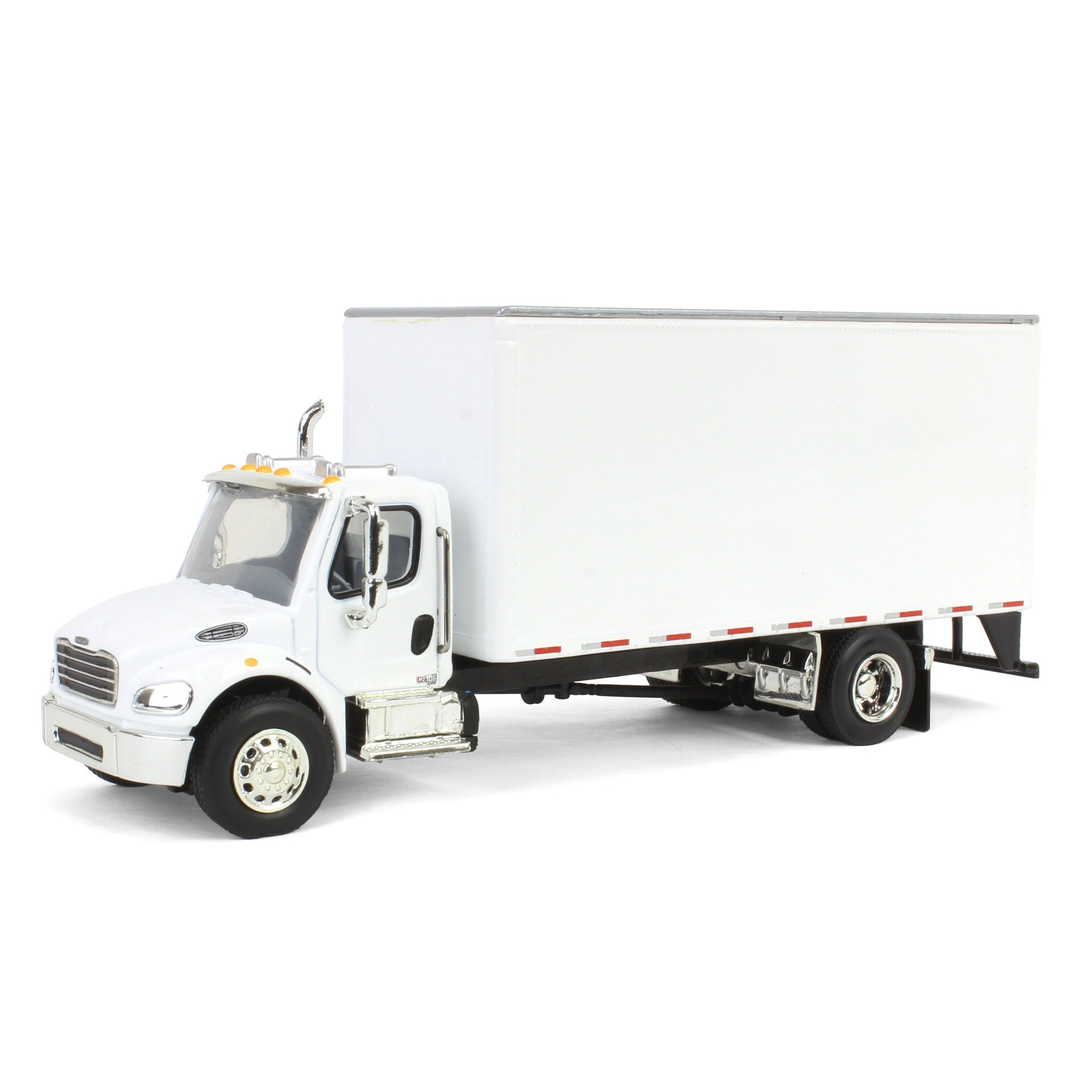 1/64 Freightliner M2 Van Box Truck, Blank White — Outback Toys