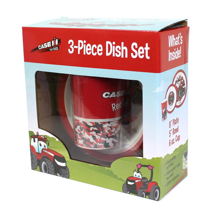 Case IH 3 Piece Dish Set Featuring Big Red