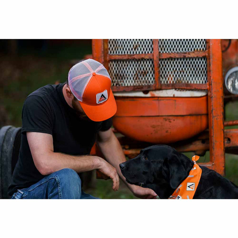Modern Allis Chalmers Logo White Mesh Back Hat