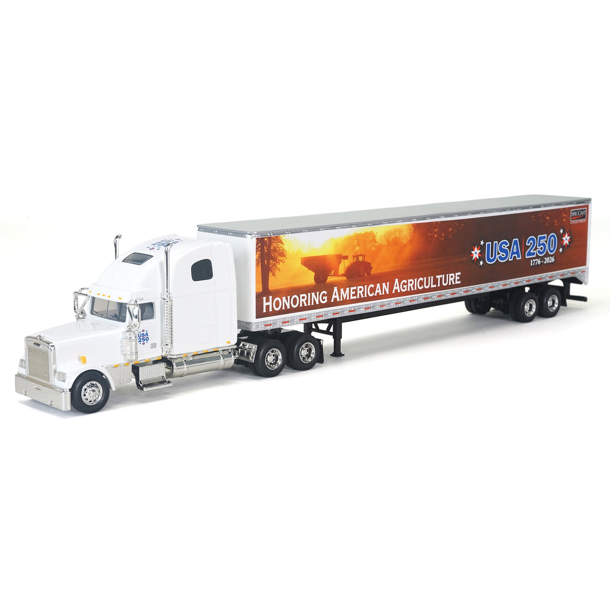 1/64 Freightliner Classic XL Semi Truck with Honoring American