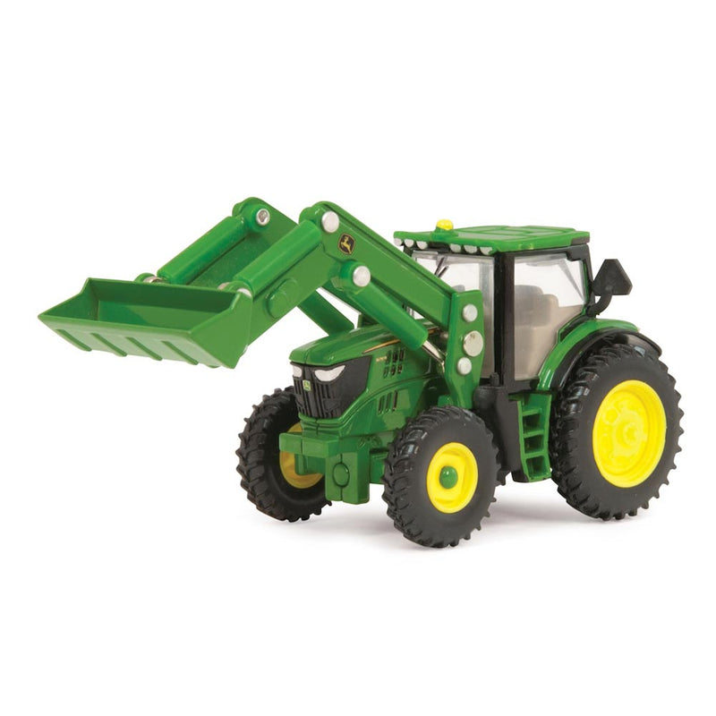 1/64 John Deere 6210R Tractor with Loader, MFD, and Cab by ERTL