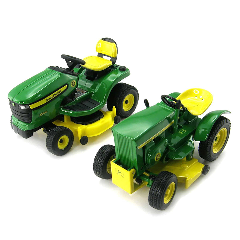 1/16 John Deere 1963 110 and 2013 X320 Lawn Tractor Set by ERTL, Collector's Edition