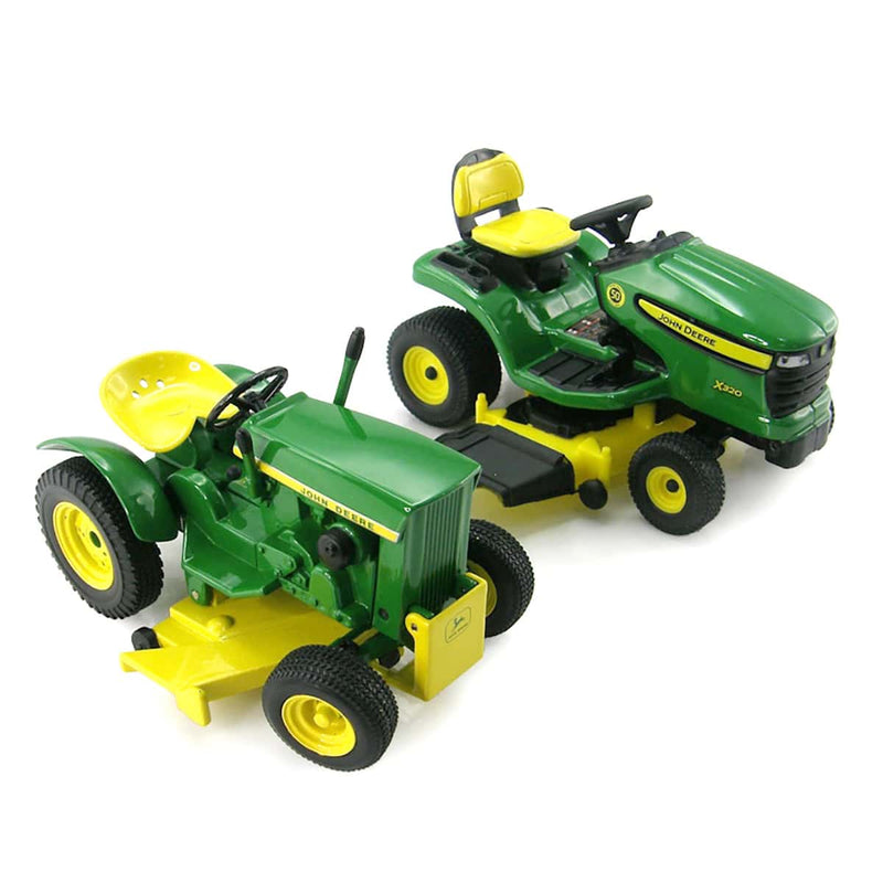 1/16 John Deere 1963 110 and 2013 X320 Lawn Tractor Set by ERTL, Collector's Edition