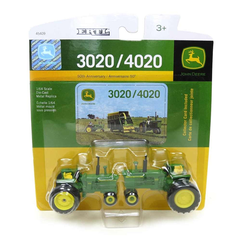1/64 John Deere 3020 & 4020 Tractor 50th Anniversary Set by ERTL