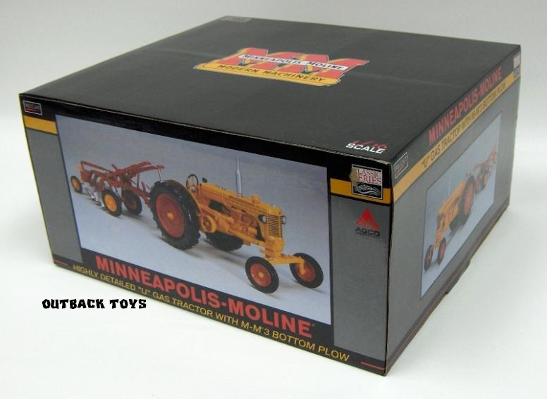 1/16 Limited Edition High Detail Minneapolis Moline U Gas Wide with FDA 3 Bottom Plow
