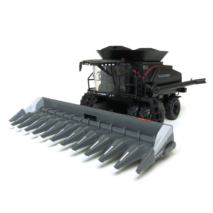 1/64 Gleaner S98 Combine with Corn Head, New Product Intro Black Stealth Version