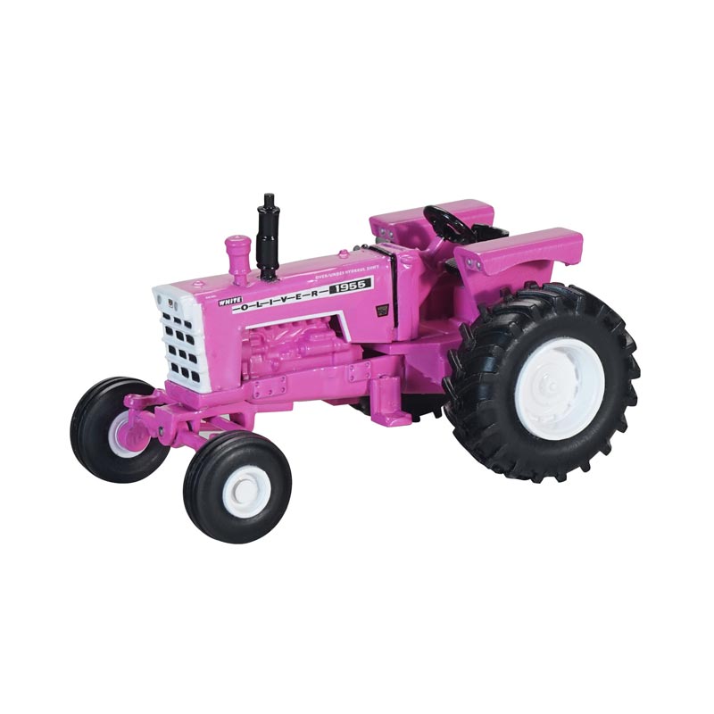 1/64 High Detail Pink Oliver 1955 2WD Wide Front Tractor by SpecCast