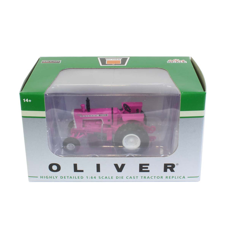 1/64 High Detail Pink Oliver 1955 2WD Wide Front Tractor by SpecCast