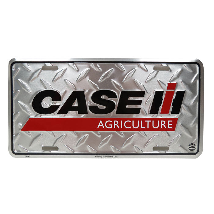 Case IH Agriculture Diamond Plate License Plate