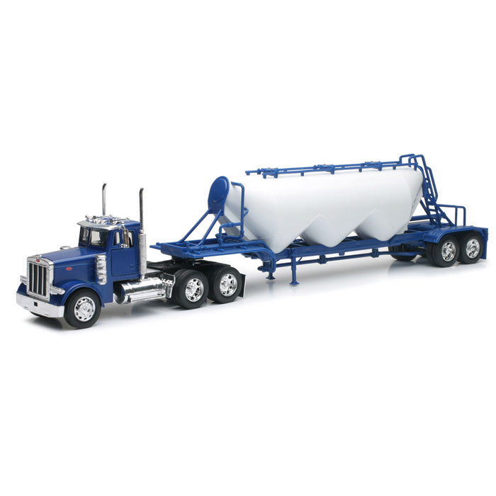 1/32 Peterbilt 379 Blue Cab Semi with Pneumatic Dry Bulk Trailer