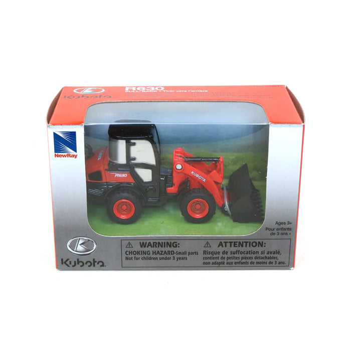 Kubota Wheel Loader Pull Back Motion, Diecast Metal AS-33277