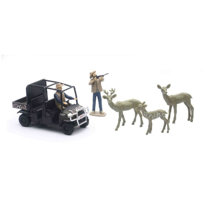 Diecast 4" Kubota Camo RTV Deer Hunting Set by New Ray