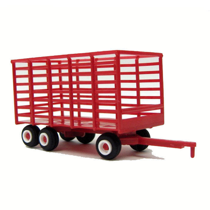 1/64 Red Tandem Axle Hay Wagon by Standi Toys