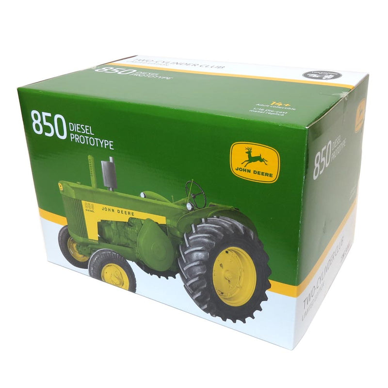 1/16 John Deere 850 Diesel Prototype Tractor with Wide Front, Two Cylinder Club by ERTL