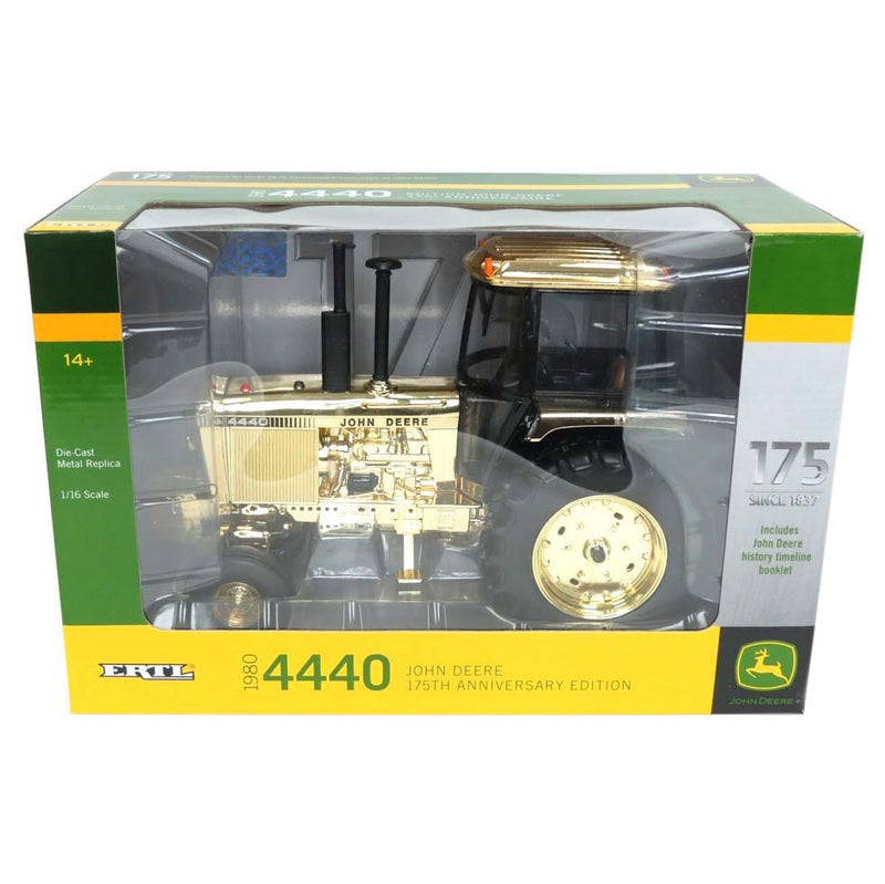 1/16 John Deere 4440 Tractor by ERTL, John Deere 175th Anniversary Gold Chrome Version