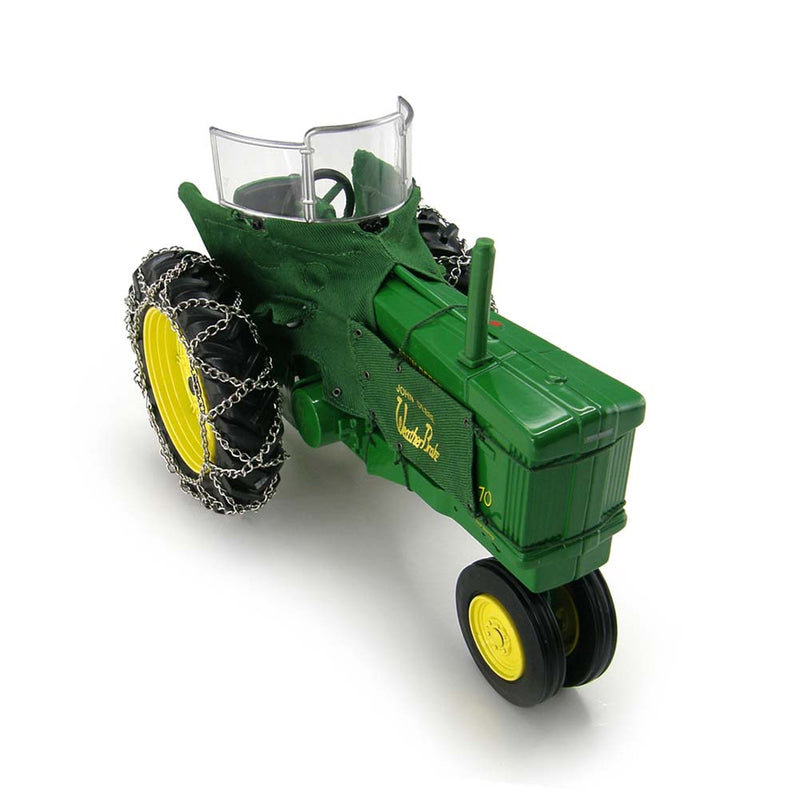 1/16 John Deere 70 Tractor with Heat Houser and Chains by ERTL