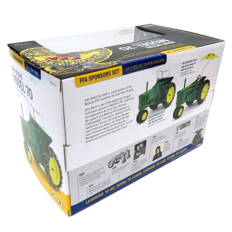 1/16 John Deere 70 Tractor with Heat Houser and Chains by ERTL