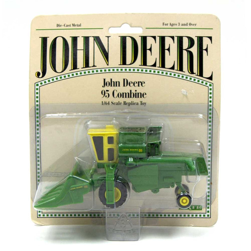 1/64 John Deere 95 Combine with 4 Row Corn Head by ERTL